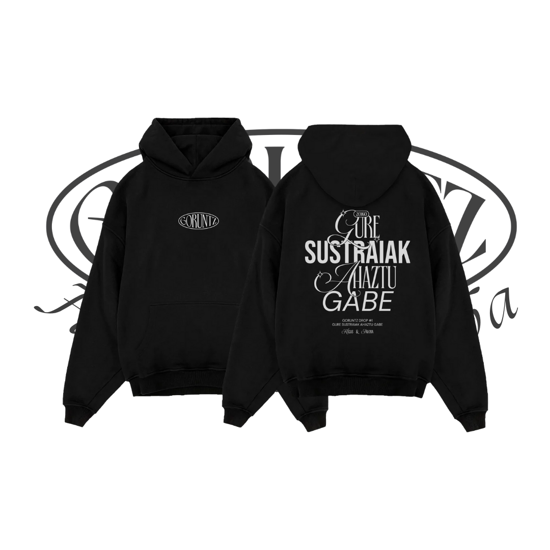 Goruntz · Sudadera Beltza